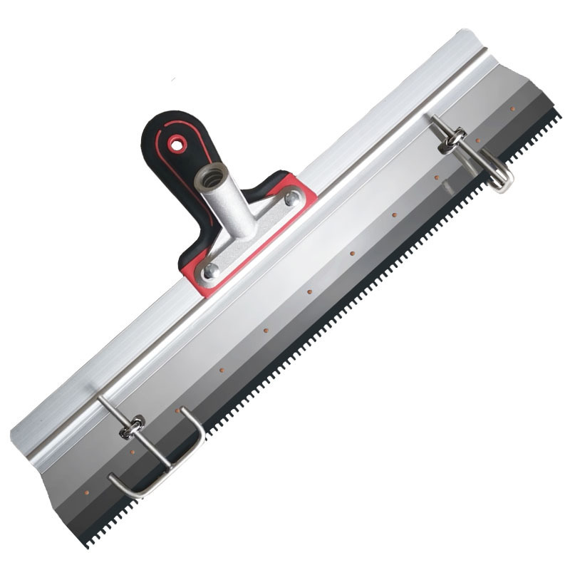 Rastrillo de acero inoxidable rastrillo de cemento epoxi auto-nivelación raspador de altura ajustable con banda de posicionamiento de acero inoxidable decoración de Howard Haojia