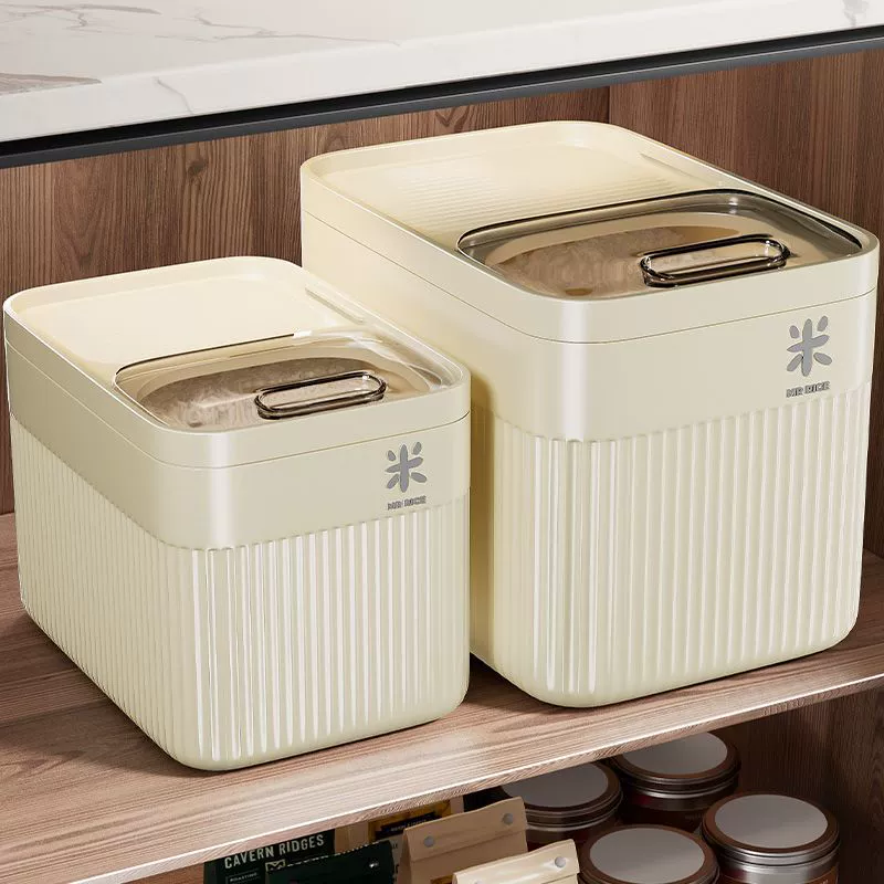 Rice tank, storage box, insect and moisture protection