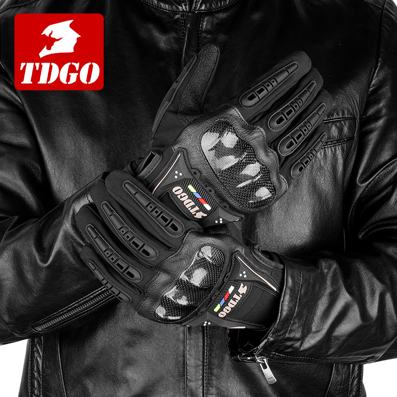 Guantes de motocicleta para hombres para montar en invierno caliente impermeable a prueba de frío guantes de motocicleta de caballo a prueba de caídas para todas las estaciones