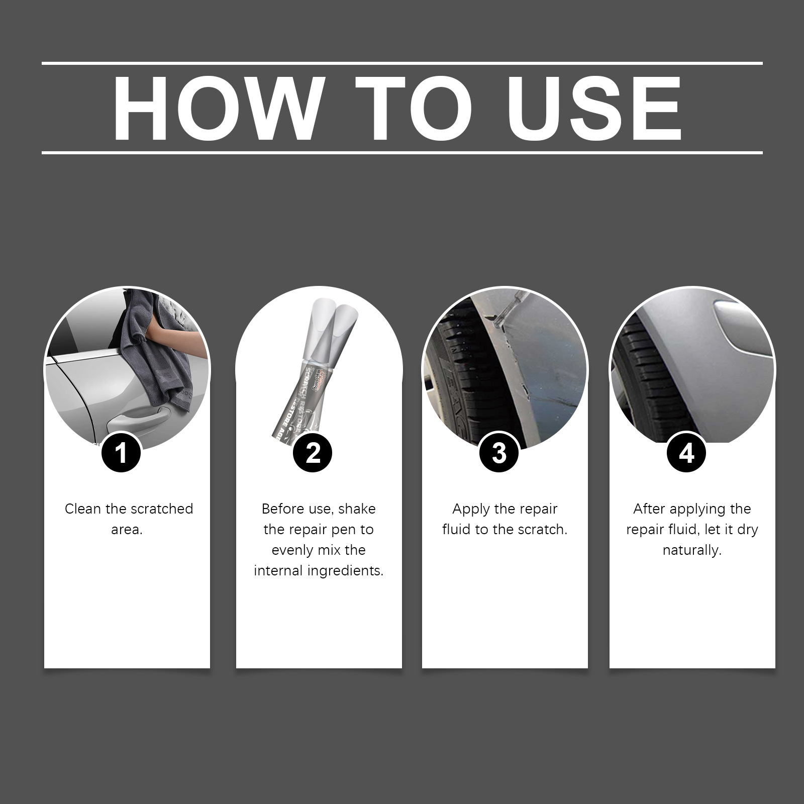 Rayhong Car Scratch Repair Pen Car Scratch Repair Paint Scratch Removal and Repair Touch-Up Pen