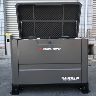10KW 三相 380V 天然气低噪音发电机 俄罗斯家用应急燃气发电机组