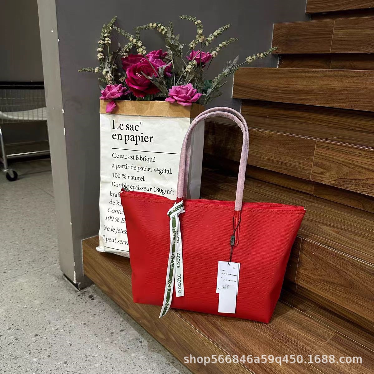 French Popular Women's Tote Bag, Fashionable and Trendy, Large Capacity Shoulder Bag, Ultra-Light Commuter Style Handbag, Shopping Bag