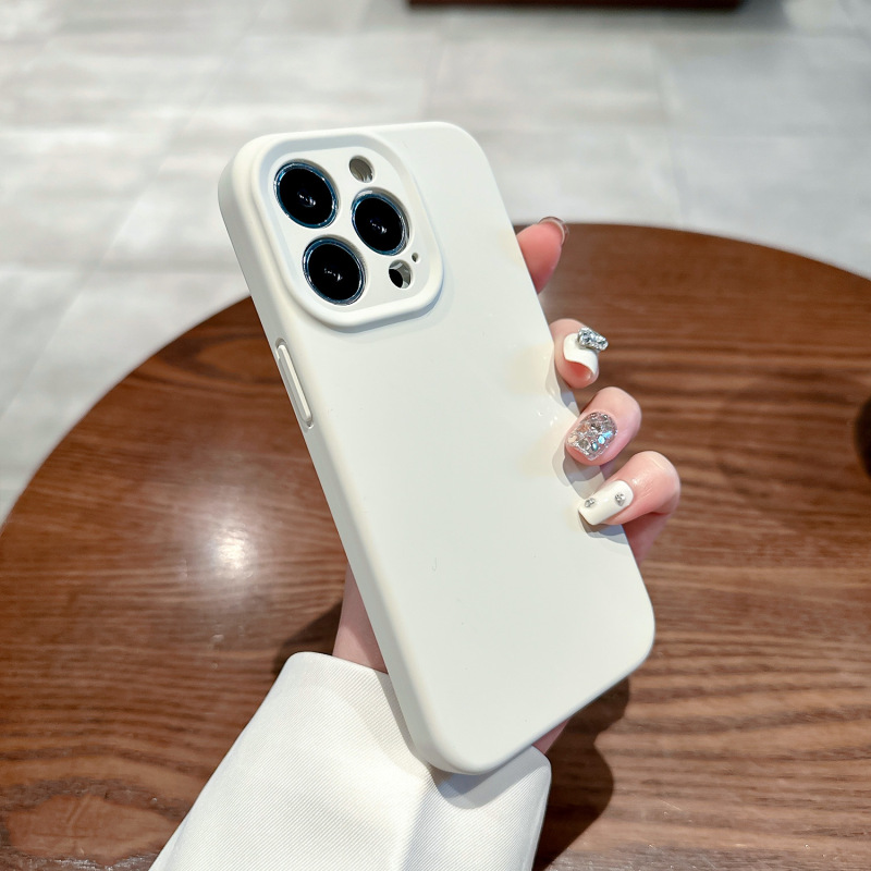 アップル14pro携帯ケース液体シリカゲルの純色を適用して、新しいシンプルな転倒防止のために、マグセーフ磁気吸引携帯ケースを適用します。|undefined