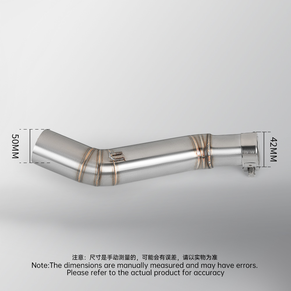 Non-destructive installation of Wuji 500DS 250RR 525R stainless steel middle exhaust pipe tail muffler suit