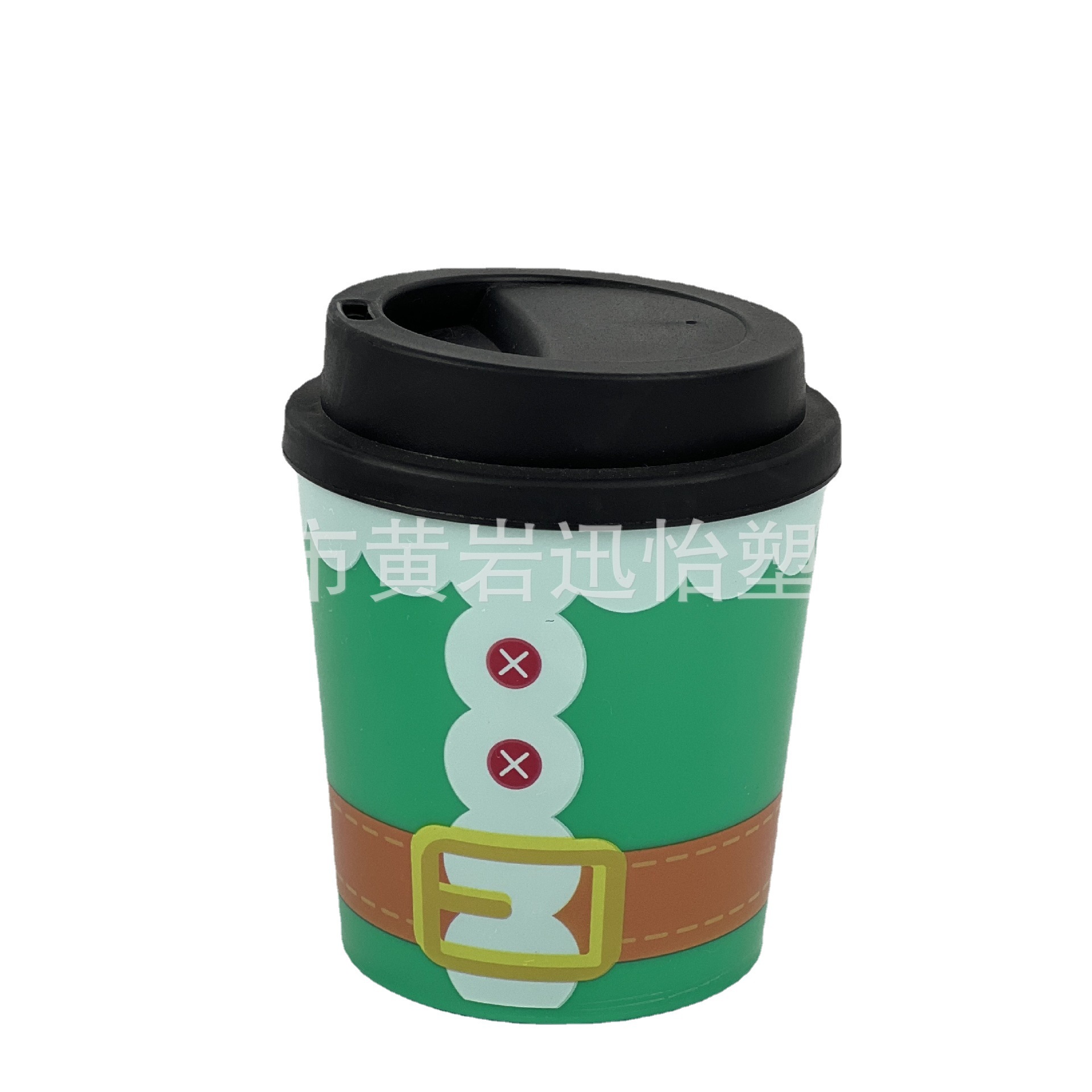 250ml Christmas Day Atmosphere Plastic PP Coffee Cup Print LOGO…