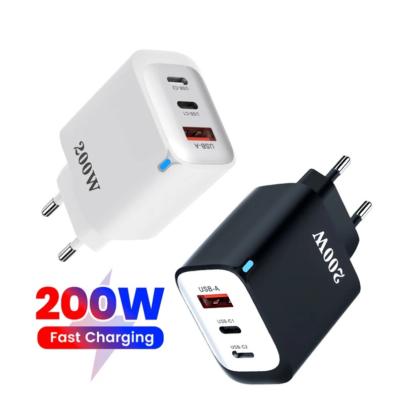 Cross-Border Popular Private Model 1U+2C Multi-Port Charging Head 12W Small Household Appliance Power Charger European, American and British Standard Charger