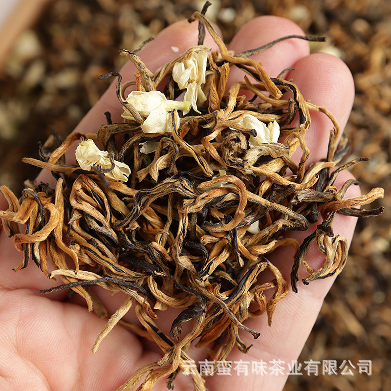批发云南滇红茶2024年茉莉花茶 云南凤庆滇红毛峰散茶 厂家直销
