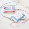 Polyurethane fashionable card holder, universal strap, work wallet, Korean style