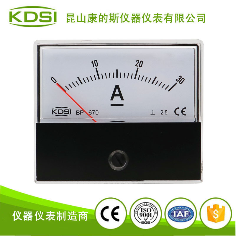 KDSI/康的斯电流测量指针表BP-670 DC30A超声波焊接机表 厂家直销
