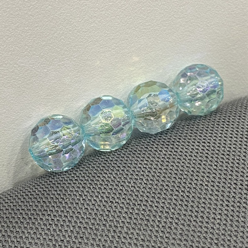 Corte de color sólido transparente, perlas de fútbol de fantasía, perlas de la tierra, bolas de luz de colores, bolas de bricolaje, bolsos diy, pulseras, accesorios para colgar coches image 30