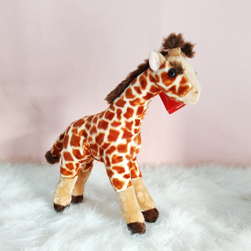 Aurora jirafa peluche cervatillo muñeca con soporte muñeca muñeca regalo de cumpleaños decoración transfronteriza