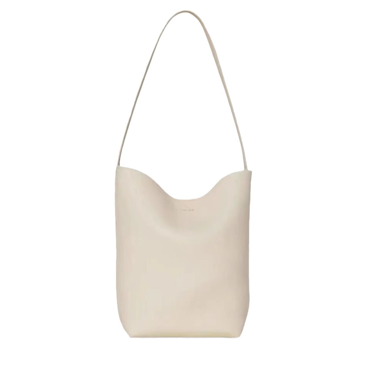 Row Genuine Leather Large Capacity Bucket Bag Soft Leather Luxury Commuter Tote Shoulder Handbag For Women - Thumbnail 4