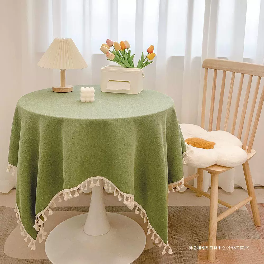 Скатерть INS Wind Milk Camellia, настольная ткань, хлопок-лен, художественная легкая роскошная атмосфера, для круглого стола