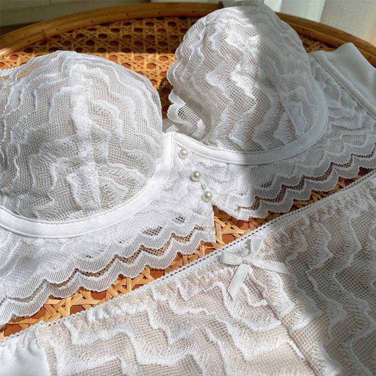 6843 sexy de encaje sin costuras ropa interior anillo de acero de memoria de las mujeres ligero transpirable tridimensional Copa soporte superior traje de sujetador lateral