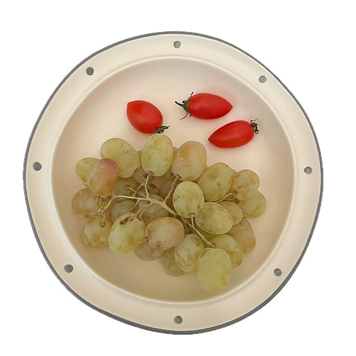 *穆尼*日式哑光磨砂波点陶瓷深盘高颜值ins甜品沙拉意面盘菜盘|undefined