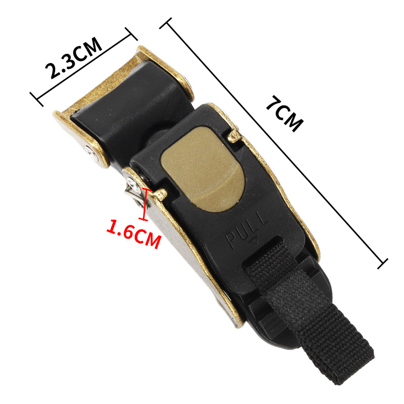 Motorcycle helmet buckle helmet special quick buckle ten-section buckle universal lock buckle cap buckle helmet copper-plated buckle