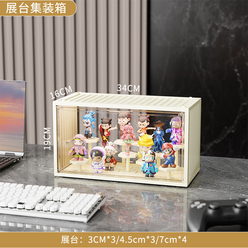 ブラインドボックス収納ボックスラッブー装飾品アクリルフィギュアディスプレイボックスバブルマット磁気透明収納ボックス|undefined