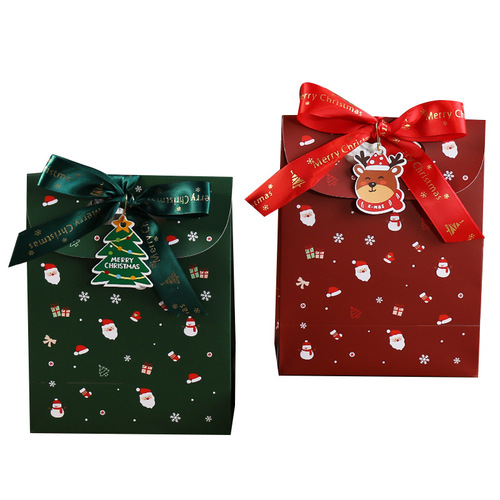 Creative Christmas tags Christmas gifts candy cookies snowflake snacks packaging greeting cards decorative pendants 5 pieces