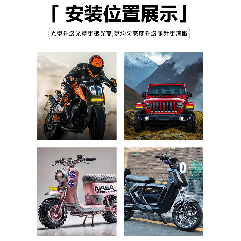 10 perlas super brillante camión motocicleta LED spotlight 30V modificado vehículo de ingeniería de vehículos todoterreno faro elevadora coche