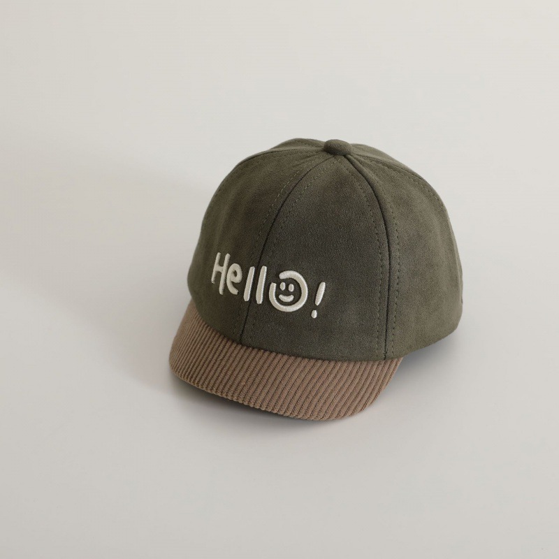 Sombreros para bebés bordados primavera y otoño Hello baby gorra gorra gor