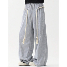 Y 27329 Drawstring wide leg sweatpants �����䵶��������