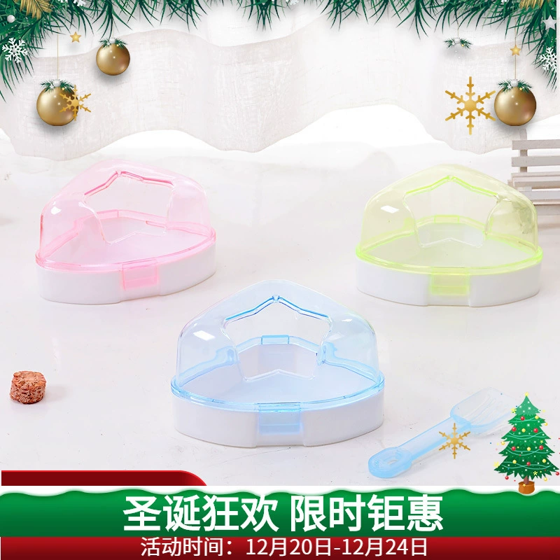 Хомяк ванная комната пятиконечная звезда ванная комната Песчаная ванна с лопаткой