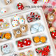 [Cocoa bear] hand-painted ceramic bear hamburger strawberry beads handmade diy beaded bracelet necklace accessories