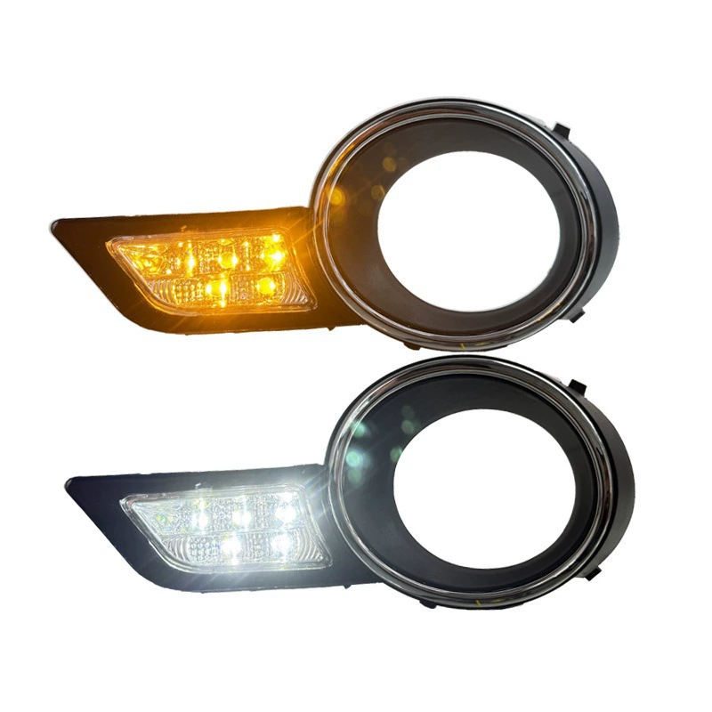 Suitable for 2009-2011 Toyota Highlander daytime running light front fog light frame modification LED daytime running light