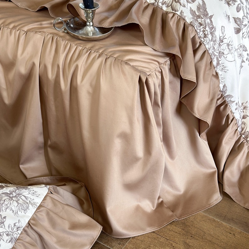 Completo copripiumino vintage floreale in cotone spazzolato boho_voghion.com