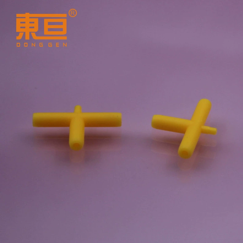 G3T24184 желтая трубчатая тройник с отверстием 2 мм, аксессуары для тройника, внешний диаметр 4 мм, мини-тройник, небольшие производственные детали