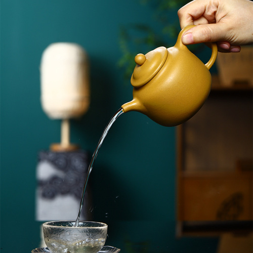 Guozun teapot Yixing original gold section mud purple clay teapot completely handmade large capacity household teapot one piece drop shipping