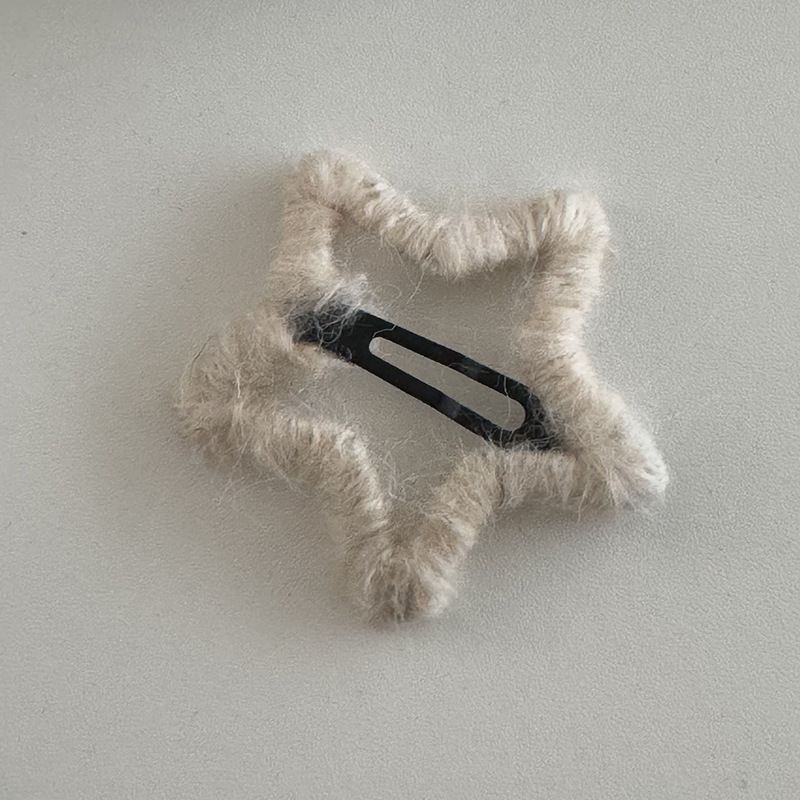 Sügisel ja talvel uus käsitsi valmistatud villane juuksenõel Winding Star elegantne tukk klamber katki juuksenõel Plush Clip juuksenõel_voghion.com