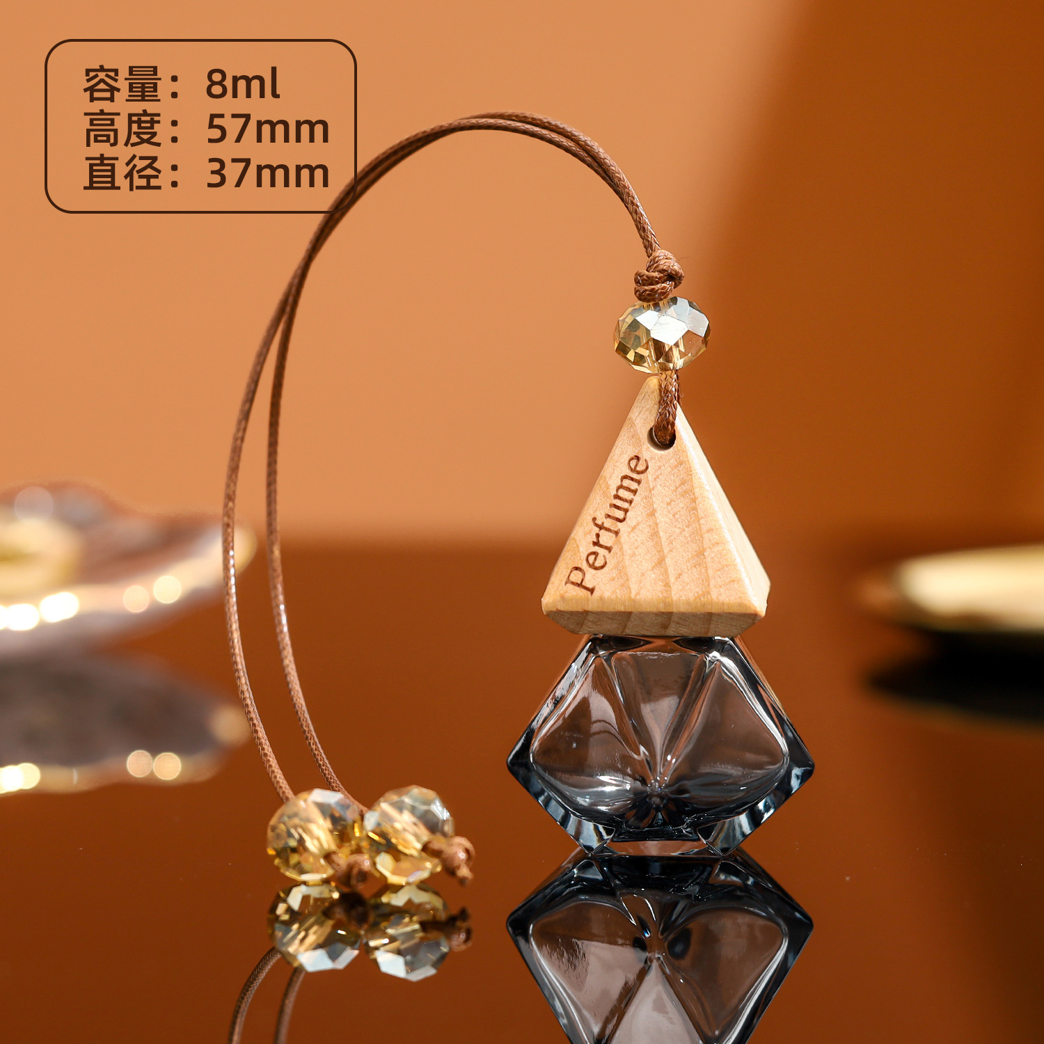 8ml; 검은색; 유리