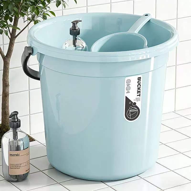 Thickened Durable Laundry Bucket, Household Plastic Bucket, Student Dormitory Bath Bucket, Large Water Storage Bucket, Wholesale Bucket with Handle Thickened Durable Laundry Bucket, Household Plastic Bucket, Student Dormitory Bath Bucket, Large Water Storage Bucket, Wholesale Bucket with Handle