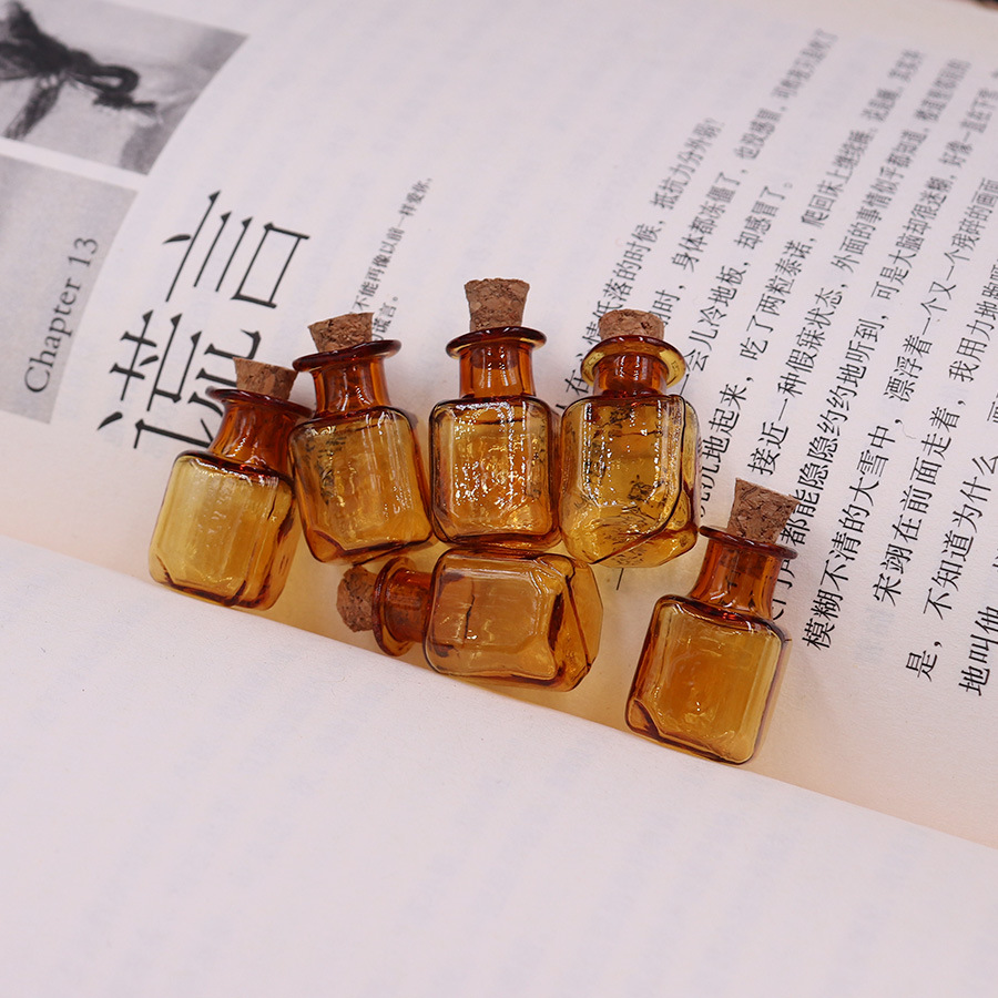 5g Weight Ornaments Jewelry Making Type 2.5-3CM Jewelry Making Size Drift bottle Classification 1 Piece Quantity Wooden plug, Glass Material Geometric Pattern Simple Style Style 1 Piece 2.5-3CM Wooden Plug Glass Geometric Drift Bottle 19
