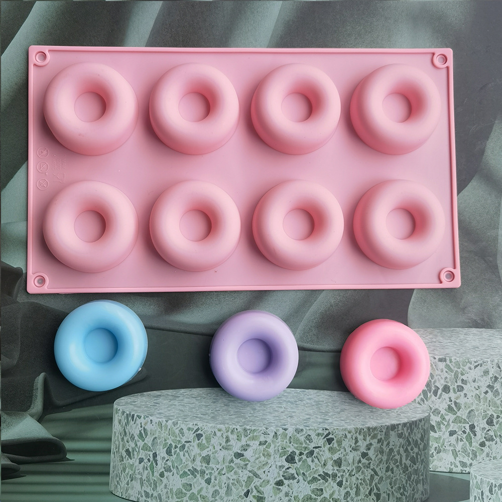 8 donuts 420 galletas dulces molde de silicona molde de pastel de mousse molde de gelatina