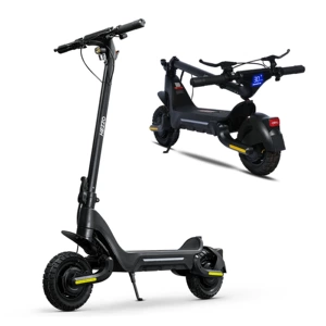 Qatlana bilən 10 düymlük, 1600W ikili motorlu, off-road elektrik skuter