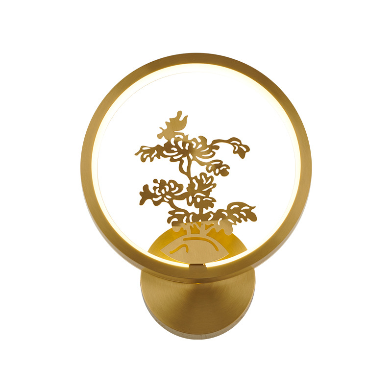 Lámpara de Pared de Estilo Chino Moderno Grand View Garden, Lámpara de Pared Decorativa de Lujo para Sala de Estar, Inspirada en el Zen, para Escaleras y Pasillos 488