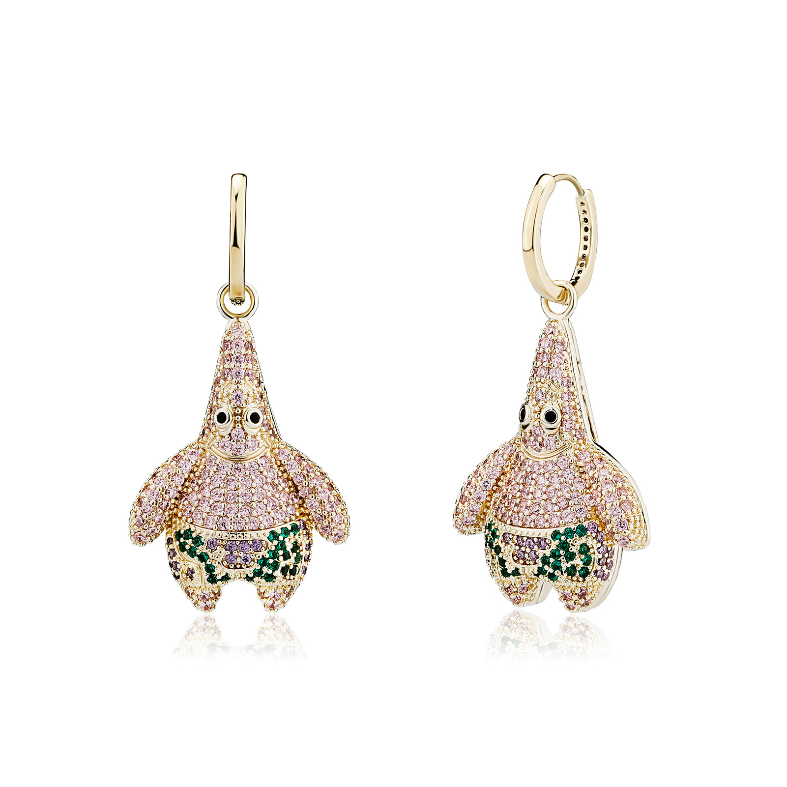 Sponge children's earrings hip-hop style