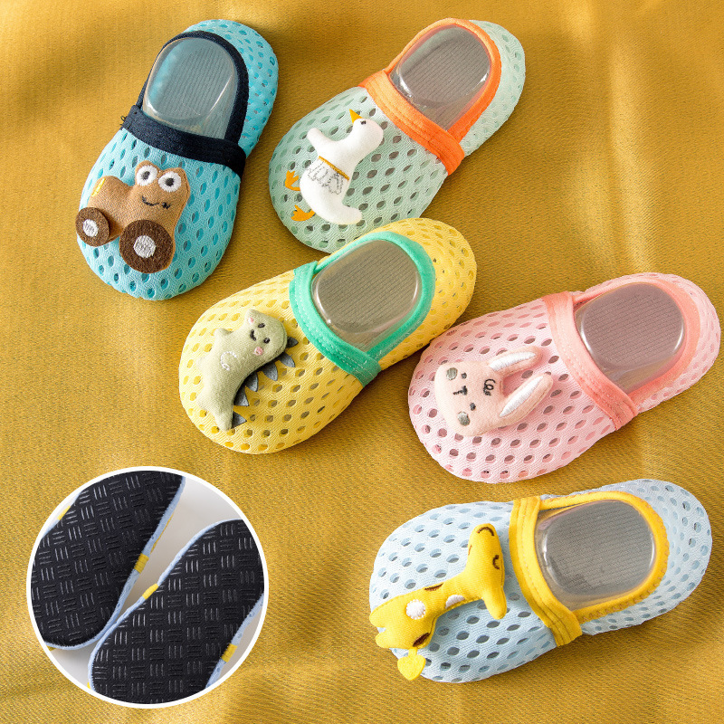 Baby floor shoes spring and summer thin early education toddler indoor baby floor socks soft bottom non-slip bottom children's shoes and socks