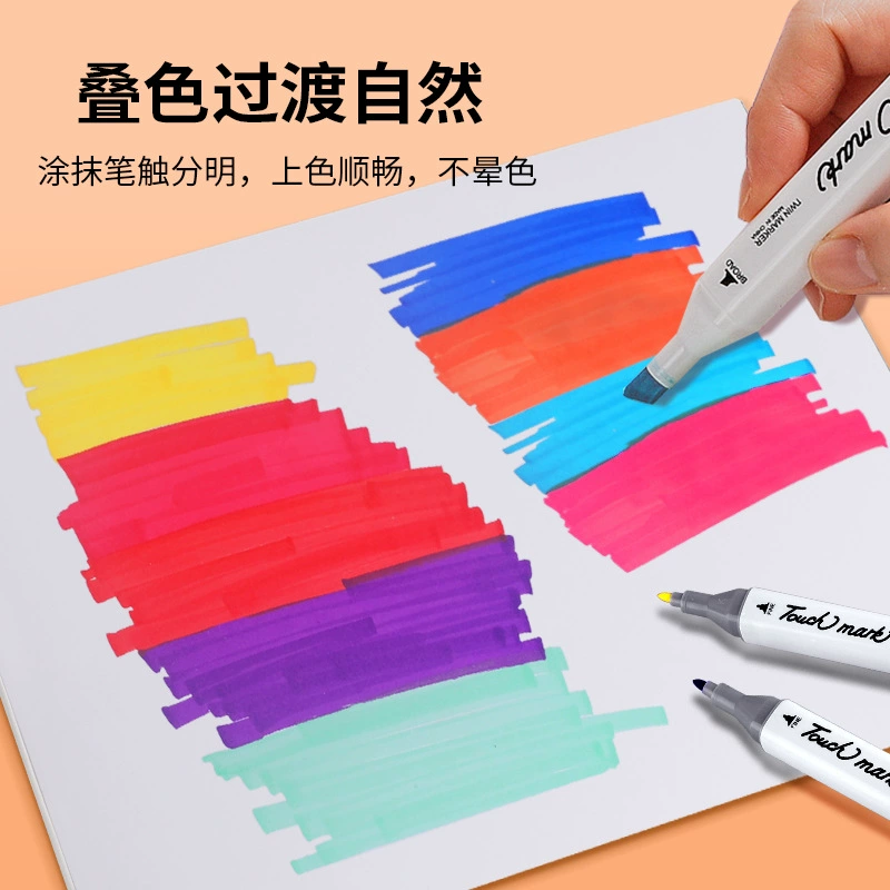 Marker, book with pictures, increased thickness, hand painting