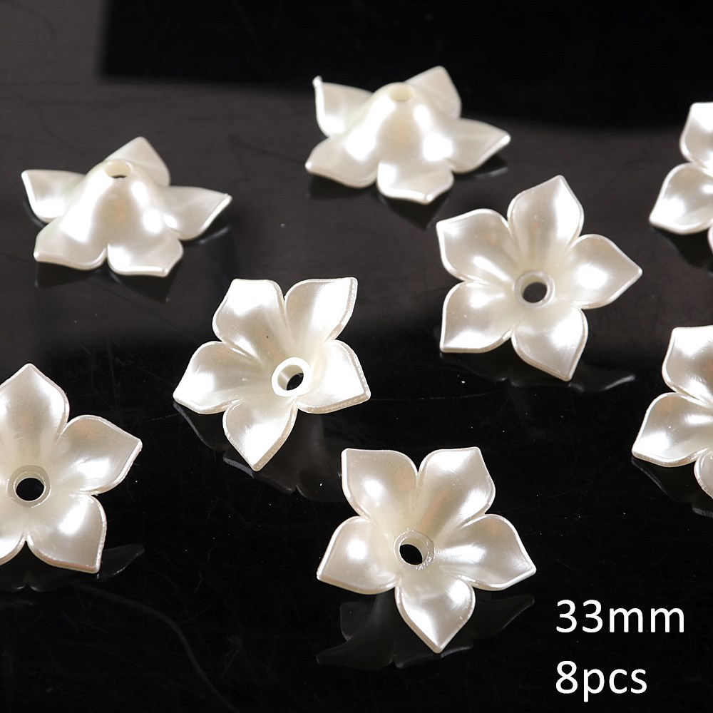 56#33mm five-petal flowers, about 8 pieces