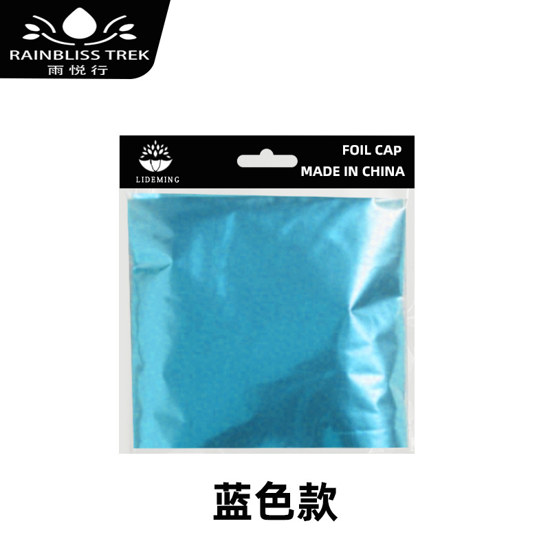 Tapa de papel de aluminio desechable al por mayor belleza de pelo de estaño tapa de evaporación papel de aluminio tapa de ducha desechable impermeable hembra tapa de lámina de estaño