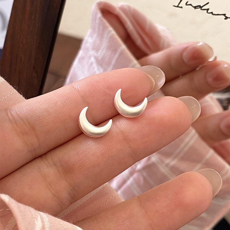 Ear Studs Classification 1 Piece Quantity Daily, Street Occasion 1 Piece 925 Sterling Silver Geometric Ear Studs