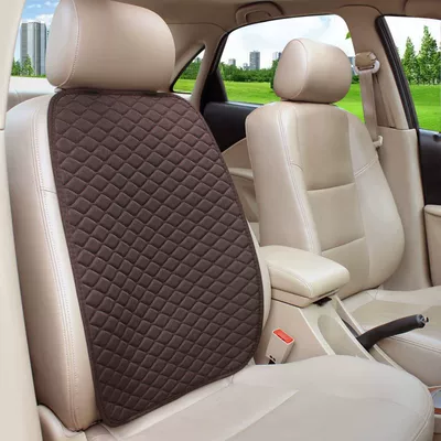 Summer Comfortable Linen Car, Seat cushion, seat cover - brown-backrest