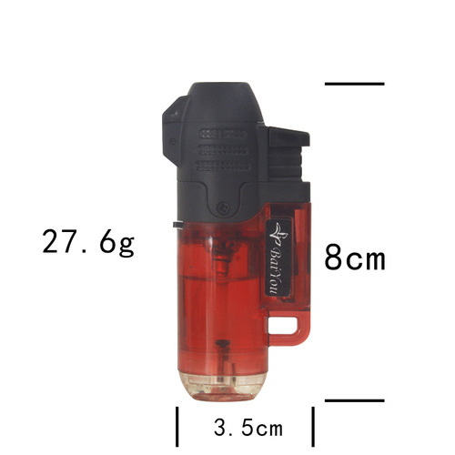 Automatic Pop-Up Lid Buckle Portable Disposable Plastic Round Machine Direct-Flame Lighter BY009 Simple High-Firepower Lighter