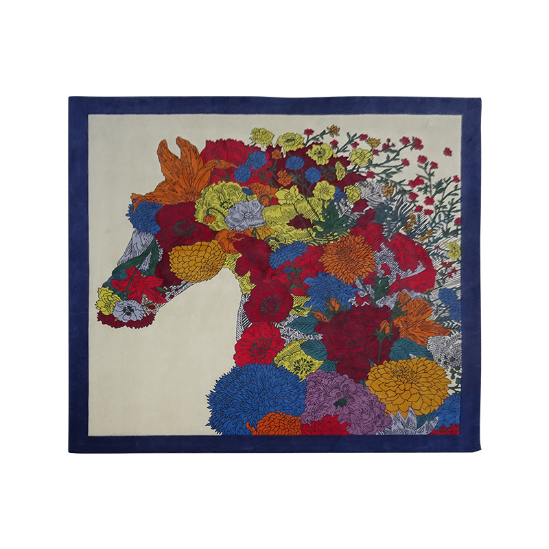 Fábrica de fuente de alfombra doméstica de alta gama gruesa sala de estar fácil de cuidar dormitorio alfombra personalizada al por mayor