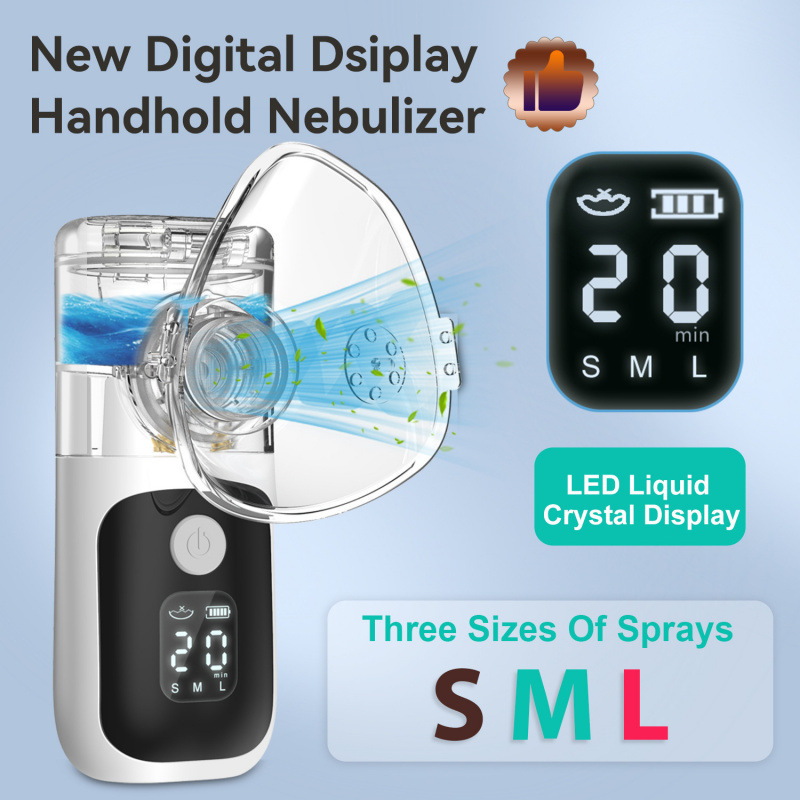 跨境出口英文版智能数显手持雾化器nebulizer儿童家用便携式雾化|undefined