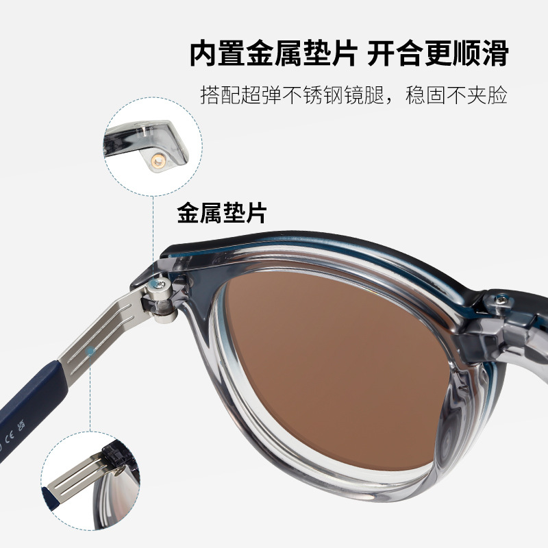 Nuevas gafas de sol magnéticas plegables S33103 gafas de sol polarizadas de protección solar para exteriores de moda pueden equiparse con gafas de sol para miopía