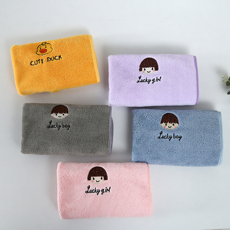 Toalla de lavado para niños absorbente Babero infantil babero del bebé kindergarten comer babero engrosada Toalla de cara